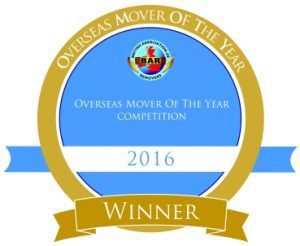 Removals Sevenoaks Winner 2016 Overseas Remover of The Year 