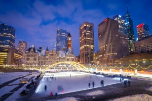 Nathan Phillips Square in Toronto, Canada