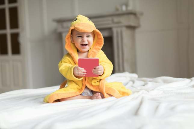 Baby in Yellow Robe