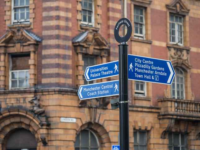 Manchester Street Sign