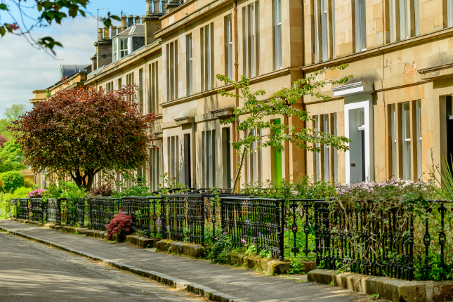 Houses in Hamilton Drive, Glasgow