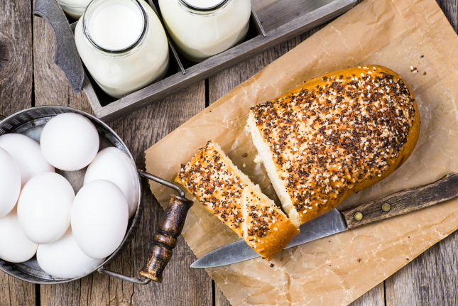 Milk Eggs Bread