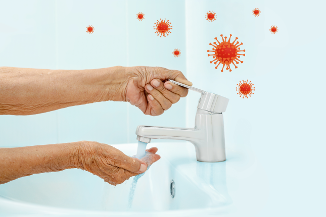 Washing hand coronavirus