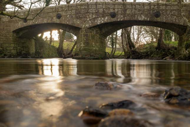 The River Teign, Chagford in Devon