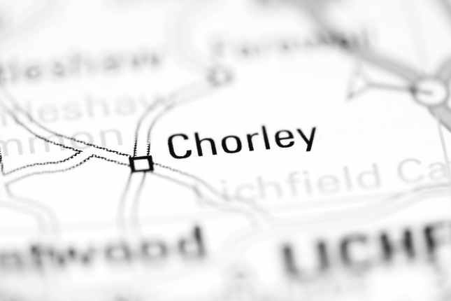 Chorley on Map