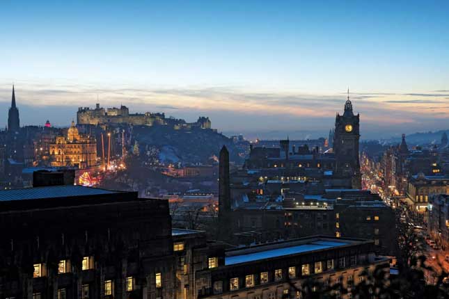 Edinburgh Night Skyline