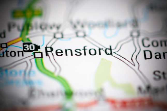 Pensford on map