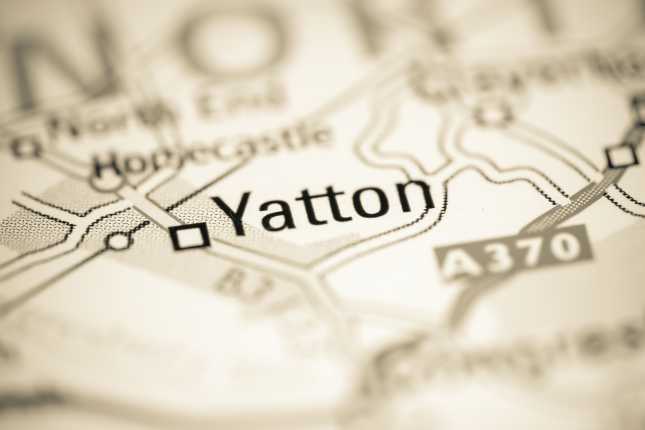Yatton on map