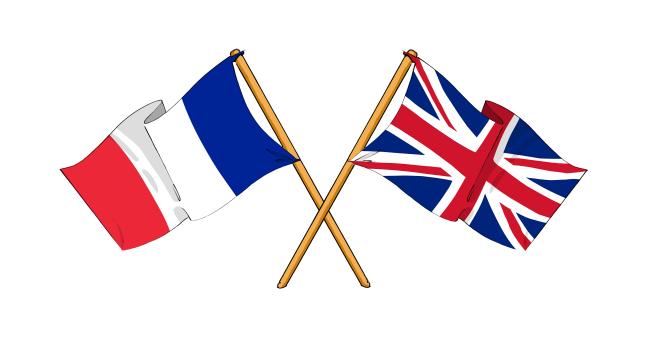 French and UK Flags
