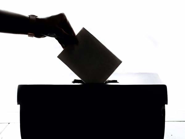 Placing Vote in Ballot Box