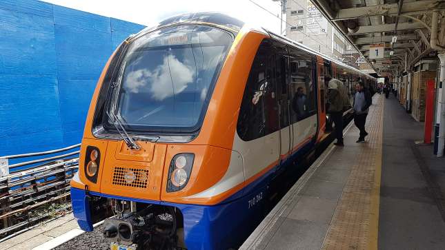 Electric Train at Barking Station