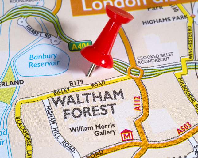 Waltham Forest on map