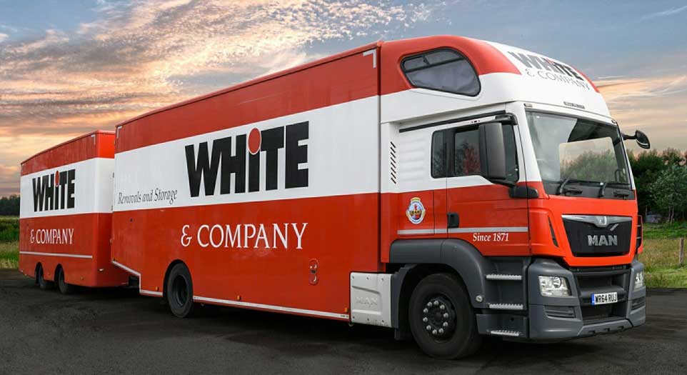 White & Company Removals Truck