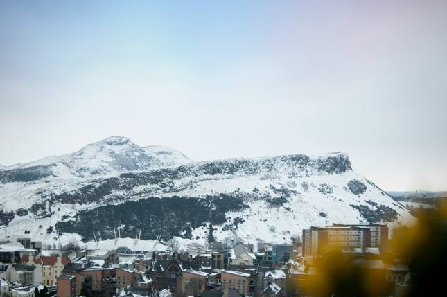 Arthur's Seat in the snow