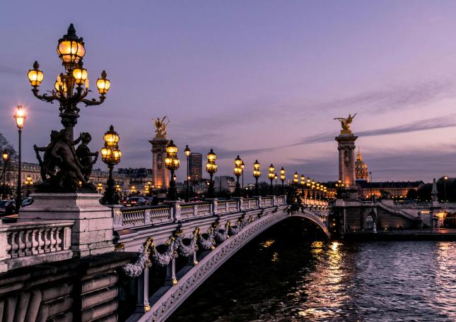 Paris at sunset