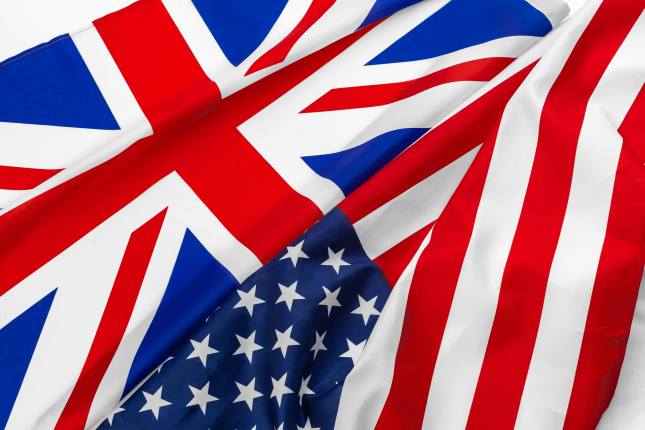 USA and UK Flag