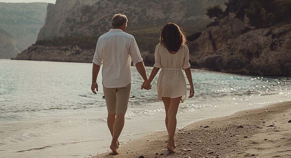 Walking Along Spanish Beach