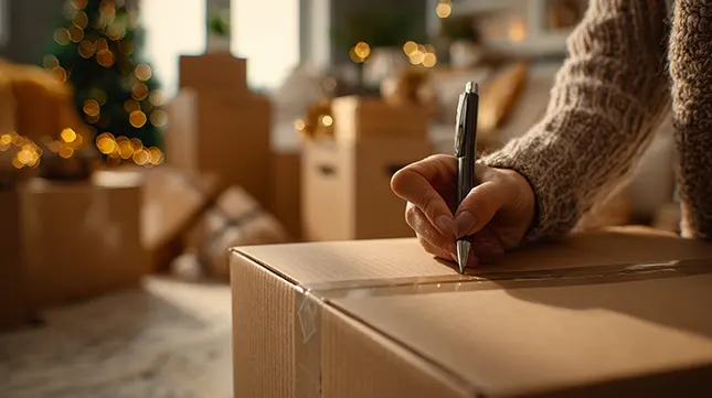 On the Sixth Day... Six Labels on Boxes