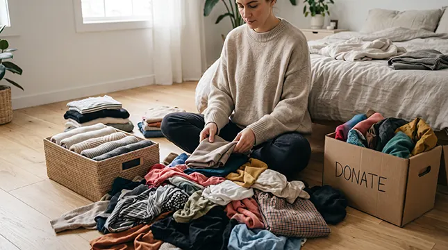 2. Declutter Before You Pack a Single Box