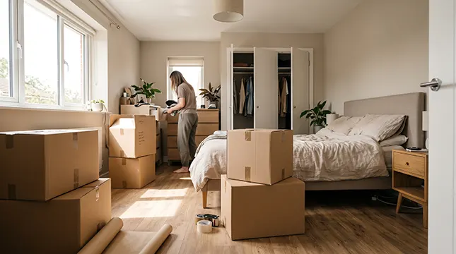 4. Pack Methodically, Room by Room