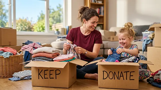 Decluttering With Children and Family Members