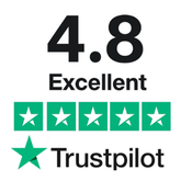Rated 4.8 out of 5, Excellent, on Trustpilot